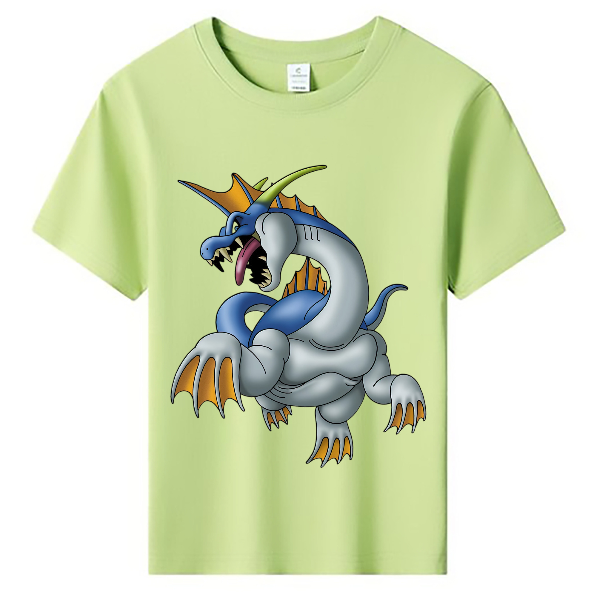 （画像用） ドラゴンクエスト Doragon Kuesuto Dragon Quest 綿100％キッズTシャツ（フロントプリント）